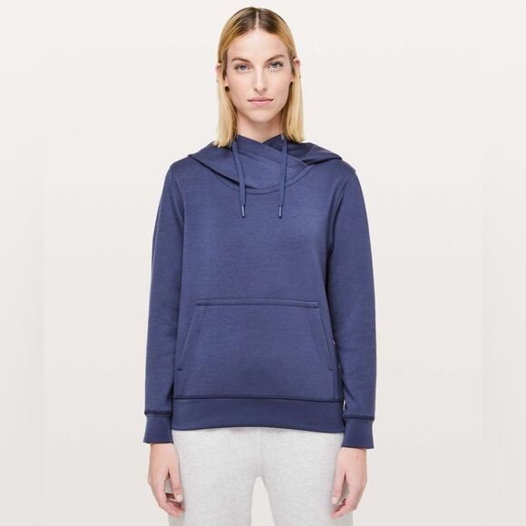 LULULEMON City Sleek Everyday Casual Hoodie in Gatsby Blue Sz 4 Small - Picture 1 of 15